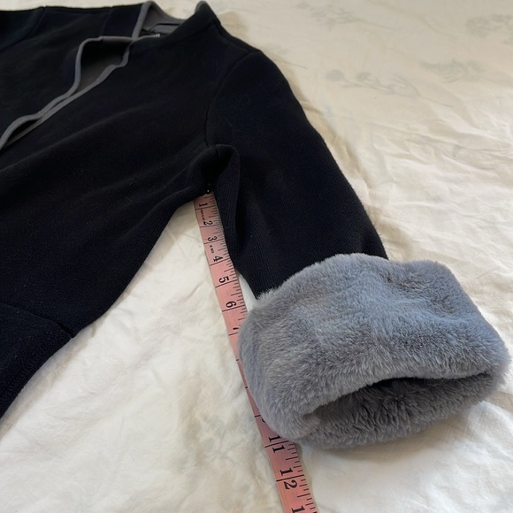 Alfani Long Cardigan With Faux Fur Trim - Picture 4 of 12